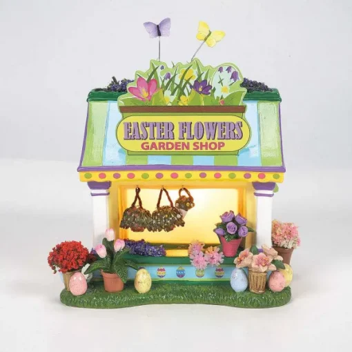 Department 56 Original Snow Village<Easter Gardens Flower Shop