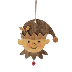 Department 56 Flourish<Elf Face Orn