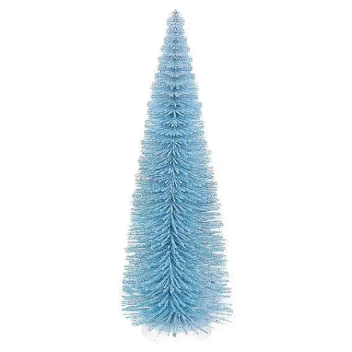 Department 56 Christmas Basics<Xmbar Blue Glitter Tree